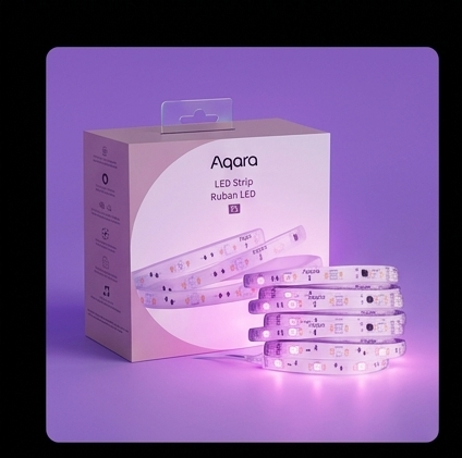 Aqara LED Strip T1 2m RLS-K01D Zigbee RGBIC 600lm IP44 HomeKit Alexa Google Matter — ujęcie 2