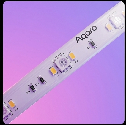 Aqara LED Strip T1 przedłużenie 1m RLSE-K01D, RGBIC Zigbee 3.0 Matter IP44 do 10m — ujęcie 4