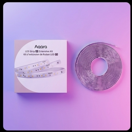 Aqara LED Strip T1 przedłużenie 1m RLSE-K01D, RGBIC Zigbee 3.0 Matter IP44 do 10m — ujęcie 6