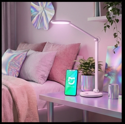 Xiaomi Mi Smart LED Desk Lamp Pro MJTD02YL, lampka biurkowa LED 14W, Wi-Fi, sterowanie głosem, ochrona wzroku TÜV — ujęcie 5