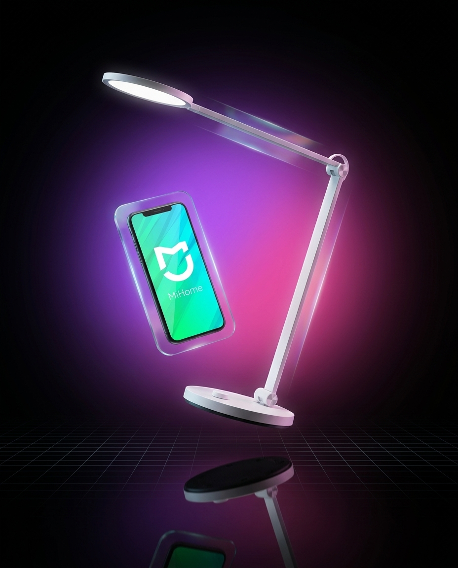 Xiaomi Mi Smart LED Desk Lamp Pro MJTD02YL, lampka biurkowa LED 14W, Wi-Fi, sterowanie głosem, ochrona wzroku TÜV — ujęcie 1