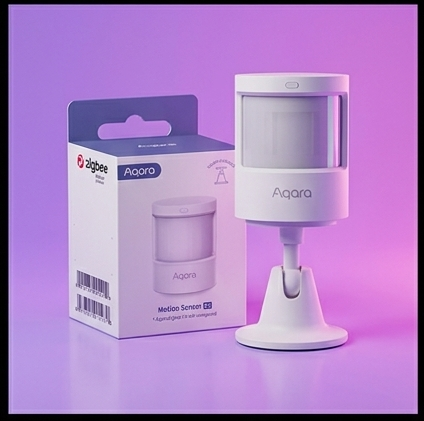 Aqara Motion Sensor P1 MS-S02 czujnik ruchu i światła Zigbee 3.0 HomeKit Alexa 170° 7m bateria 5 lat — ujęcie 2