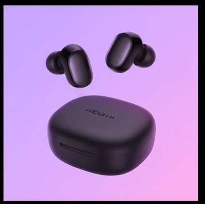 Xiaomi Redmi Buds 6 Play czarne, słuchawki TWS Bluetooth 5.4, 36h, IPX4, AI redukcja szumów — ujęcie 3