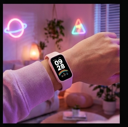 Xiaomi Smart Band 9 Active Pink, opaska fitness 18 dni bateria, 5ATM, puls, SpO2, 50 trybów — ujęcie 5