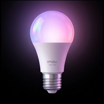 Imou CL2B żarówka smart LED RGBW E27 9W Wi-Fi Matter 806lm 16 mln kolorów sterowanie głosowe — ujęcie 2