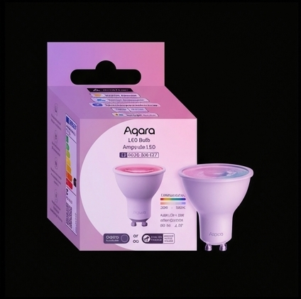 Aqara LED Bulb T2 RGB CCT GU10, żarówka smart Zigbee Thread Bluetooth 450lm 4.9W Matter Apple Home — ujęcie 2