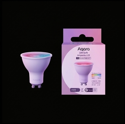 Aqara LED Bulb T2 RGB CCT GU10, żarówka smart Zigbee Thread Bluetooth 450lm 4.9W Matter Apple Home — ujęcie 6