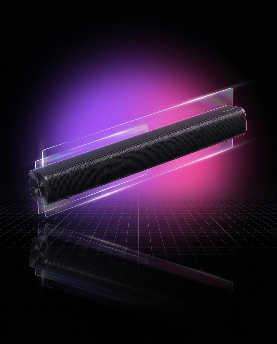 Xiaomi Soundbar 2.0 S22E, listwa głośnikowa 30W, Bluetooth 5.3, optyczny, AUX, SPDIF, montaż ścienny — ujęcie 1