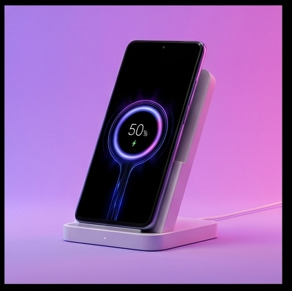 Xiaomi 50W Wireless Charging Stand Pro MDY-14-EN, podstawka indukcyjna z wentylatorem, Qi, iPhone, Samsung — ujęcie 7