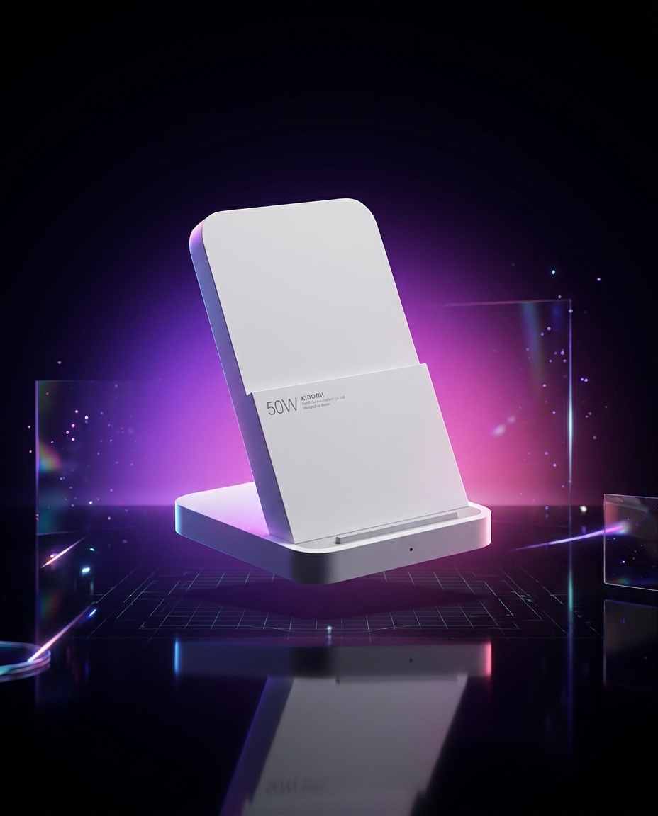 Xiaomi 50W Wireless Charging Stand Pro MDY-14-EN, podstawka indukcyjna z wentylatorem, Qi, iPhone, Samsung — ujęcie 1