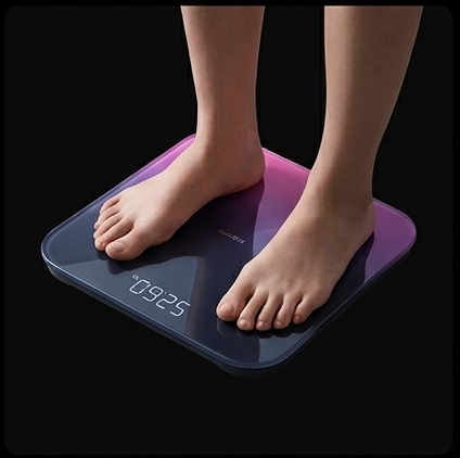 Xiaomi Smart Scale S200 Dark Grey, waga smart Bluetooth 5.4, 4 wskaźniki zdrowia, 36 profili, do 150 kg — ujęcie 7