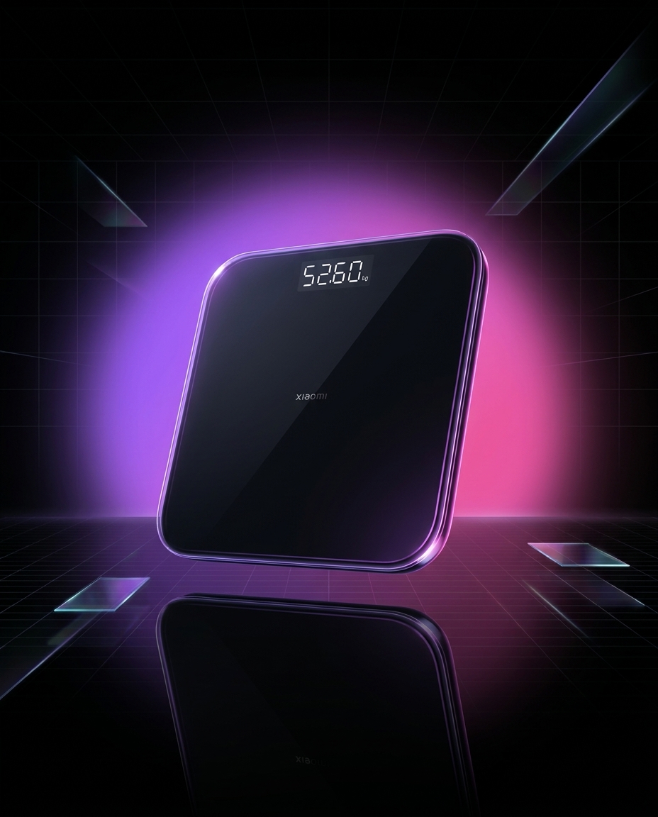 Xiaomi Smart Scale S200 Dark Grey, waga smart Bluetooth 5.4, 4 wskaźniki zdrowia, 36 profili, do 150 kg — ujęcie 1