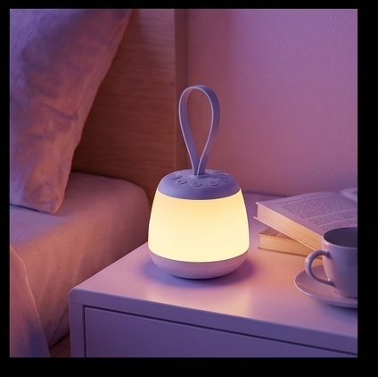 Newell SeleneDream lampka nocna LED z białym szumem, akumulator, USB-C, 21 dźwięków, timer, silikonowy pasek — ujęcie 7