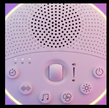 Newell LunaWhisper lampka nocna LED z białym szumem, 21 dźwięków, timer, akumulator, USB-C — ujęcie 4