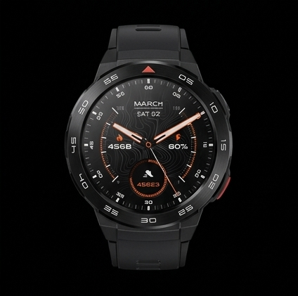 Mibro GS Pro smartwatch czarny GPS AMOLED 1.43 cala 5ATM BT rozmowy 105 trybów sportowych — ujęcie 2