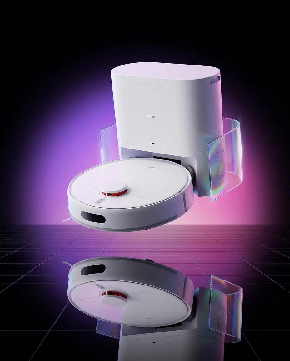 Xiaomi Robot Vacuum H40, robot sprzątający 2w1 z mopem, 10000 Pa, stacja auto-opróżniająca 4L, LDS, 180 min — ujęcie 1