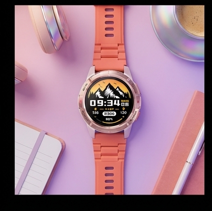 Mibro GS Active smartwatch różowe złoto, GPS, AMOLED 1000 nit, 5ATM, 150 trybów sportowych — ujęcie 6