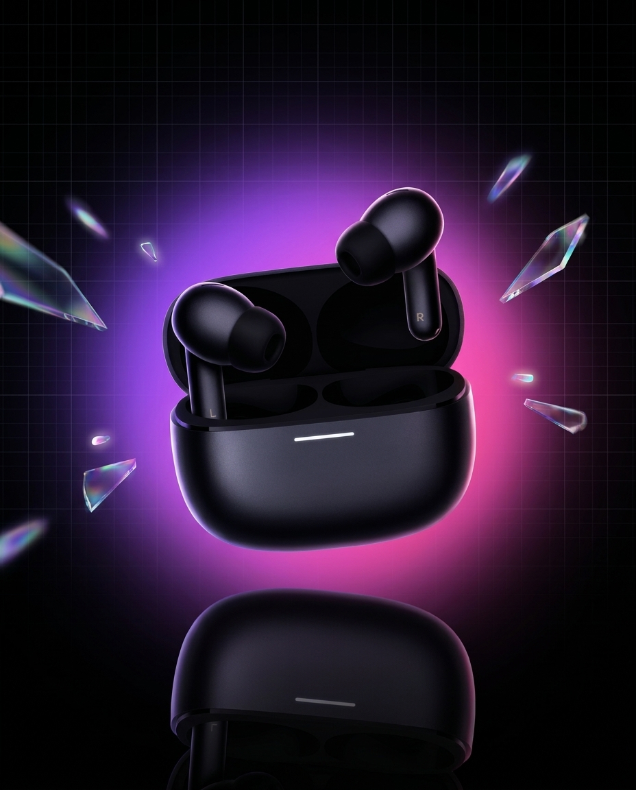 Xiaomi Redmi Buds 8 Pro słuchawki TWS Obsidian Black, ANC 55 dB, LDAC, Dolby Audio, IP54, Bluetooth 5.4 — ujęcie 1