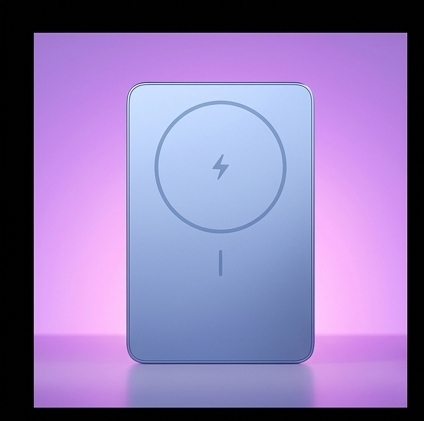 Xiaomi Super Slim Magnetic Power Bank 5000 niebieski, powerbank magnetyczny 22,5 W USB-C 5000 mAh slim — ujęcie 2