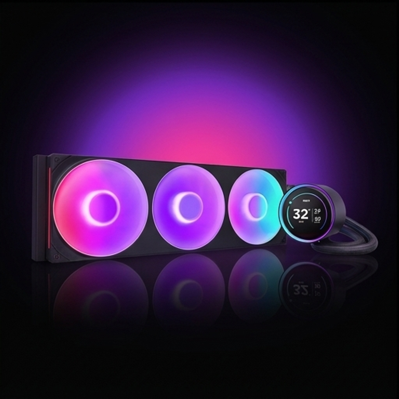 Chłodzenie wodne Kraken elite 420 RGB LCD czarne