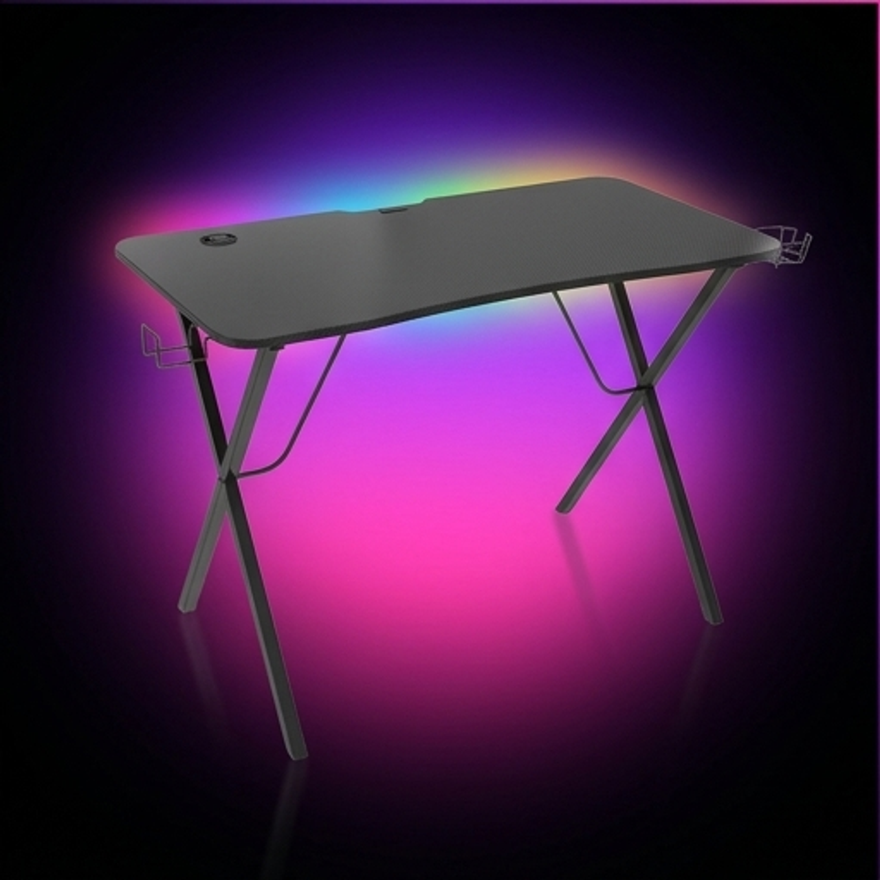 Biurko dla gracza gamingowe Genesis Holm 200 podświetlenie RGB