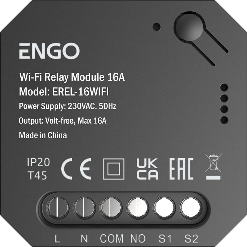 ENGO Controls EREL-16WIFI, Smart Relay, inteligentny przekaźnik WIFI do systemu ENGO Smart ENGO Controls EREL-16WIFI, Smart Relay, inteligentny przekaźnik WIFI do systemu ENGO Smart
