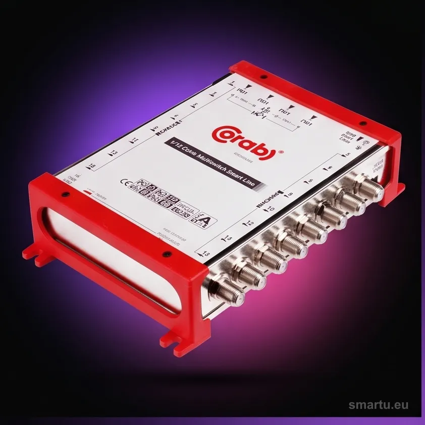 Multiswitch CORAB Smart Line 5/16, 5 wejść 16 wyjść, SAT i DVB-T, zasilacz wewnętrzny, regulacja sygnału Multiswitch CORAB Smart Line 5/16, 5 wejść 16 wyjść, SAT i DVB-T, zasilacz wewnętrzny, regulacja sygnału