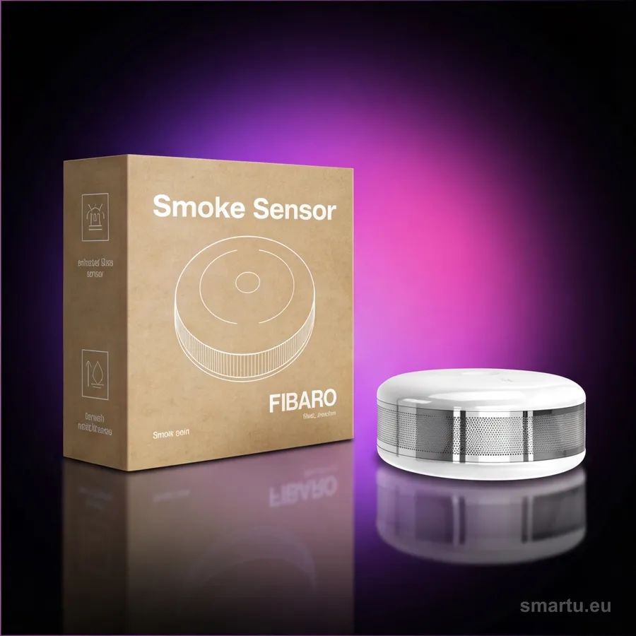 Czujnik dymu FIBARO Smoke Sensor 2 FGSD-002 Z-Wave Plus, optyczny, z czujnikiem temperatury Czujnik dymu FIBARO Smoke Sensor 2 FGSD-002 Z-Wave Plus, optyczny, z czujnikiem temperatury