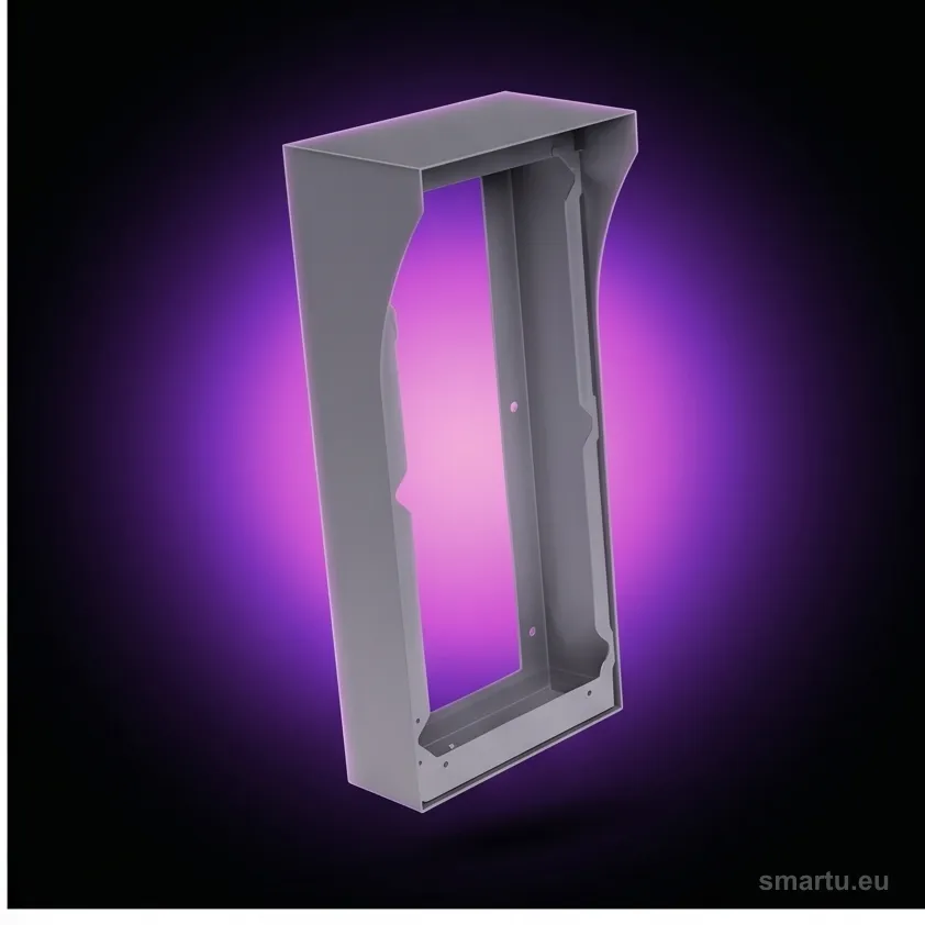 Ramka natynkowa Dahua VTOB110 aluminiowa do panelu VTO1210C-X z daszkiem Ramka natynkowa Dahua VTOB110 aluminiowa do panelu VTO1210C-X z daszkiem