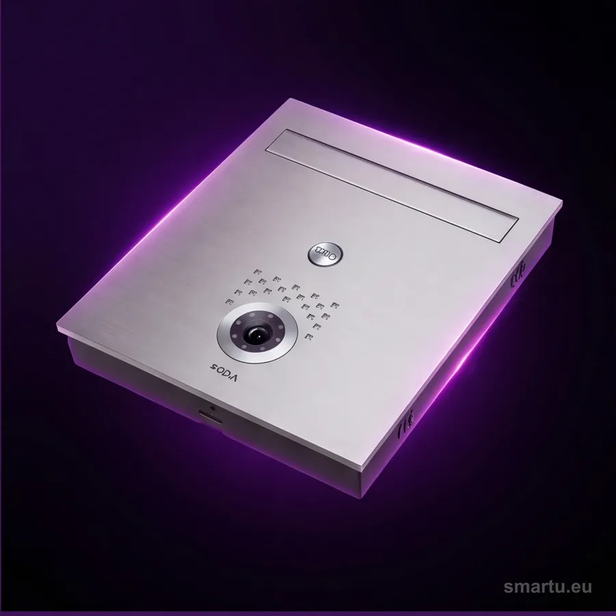 Skrzynka na listy VIDOS S551-SKM z wideodomofonem, stal nierdzewna, głebokosc 260-410 mm, IP65 Skrzynka na listy VIDOS S551-SKM z wideodomofonem, stal nierdzewna, głebokosc 260-410 mm, IP65