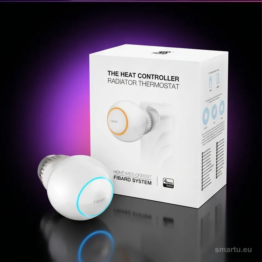 FIBARO Heat Controller FGT-001 głowica termostatyczna Z-Wave na grzejnik z baterią FIBARO Heat Controller FGT-001 głowica termostatyczna Z-Wave na grzejnik z baterią