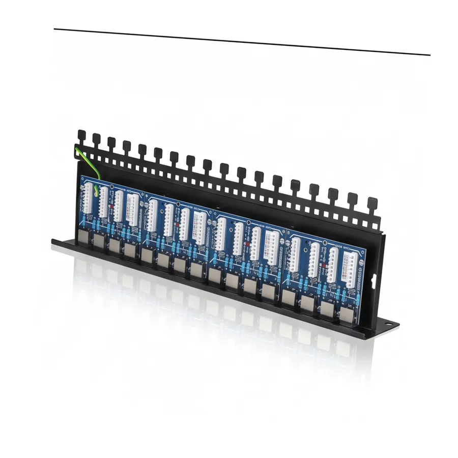 16-kanałowy panel zabezpieczający LAN z podwyższoną ochroną przepięciową PoE EWIMAR PTU-516R-PRO/PoE 16-kanałowy panel zabezpieczający LAN z podwyższoną ochroną przepięciową PoE EWIMAR PTU-516R-PRO/PoE