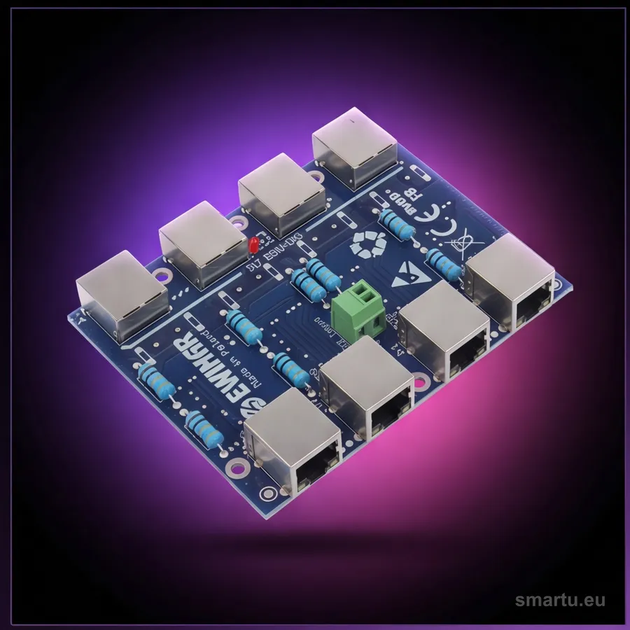 EWIMAR PTF-54-PRO/InPoE/P 4-kanałowy ogranicznik przepięć LAN z pasywnym injektorem PoE, ochrona kamer IP i mostów radiowych EWIMAR PTF-54-PRO/InPoE/P 4-kanałowy ogranicznik przepięć LAN z pasywnym injektorem PoE, ochrona kamer IP i mostów radiowych