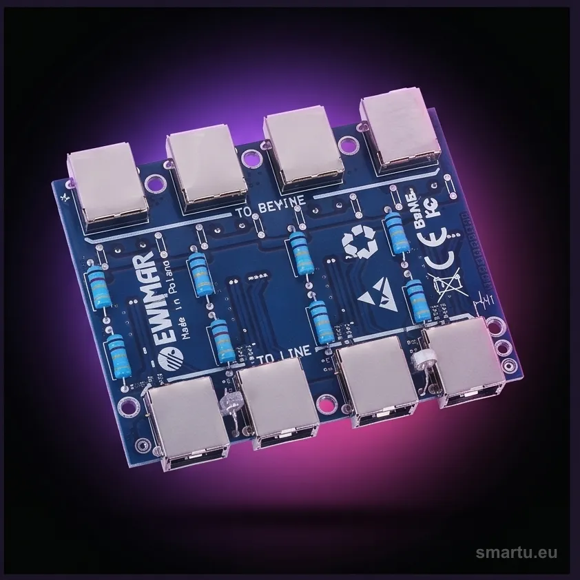 Moduł LAN z zabezpieczeniem przeciwprzepięciowym EXT z ochroną PoE EWIMAR PTF-54-EXT/PoE Moduł LAN z zabezpieczeniem przeciwprzepięciowym EXT z ochroną PoE EWIMAR PTF-54-EXT/PoE