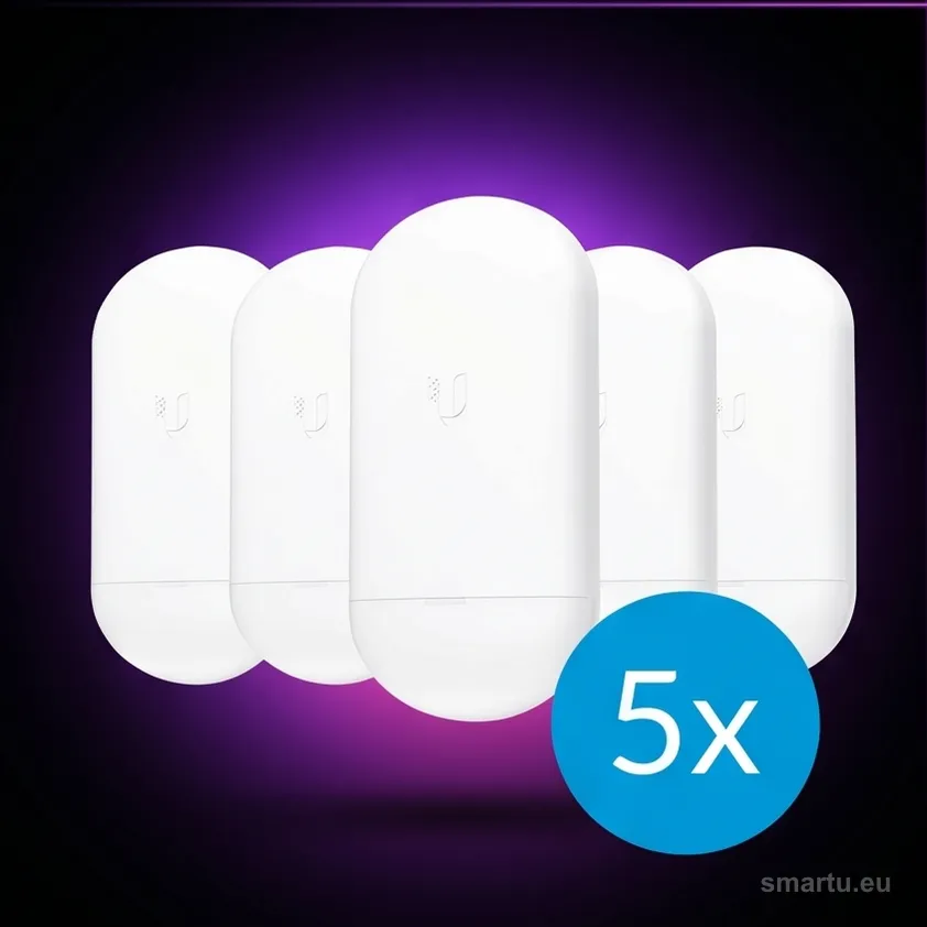 Ubiquiti NanoStation Loco 5AC NS-5ACL-5 5-pack airMAX punkt dostępowy CPE 5 GHz 13 dBi zestaw 5 sztuk Ubiquiti NanoStation Loco 5AC NS-5ACL-5 5-pack airMAX punkt dostępowy CPE 5 GHz 13 dBi zestaw 5 sztuk