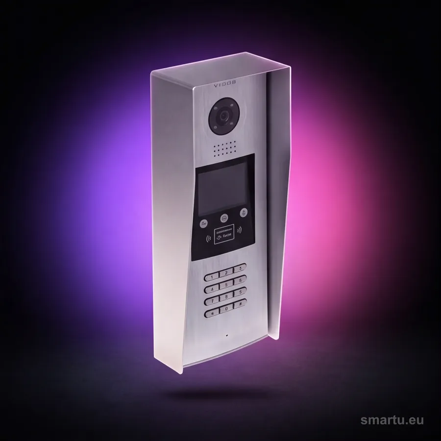 VIDOS DUO S1600 wieloabonentowa stacja bramowa wideodomofon LCD RFID zamek szyfrowy IP54