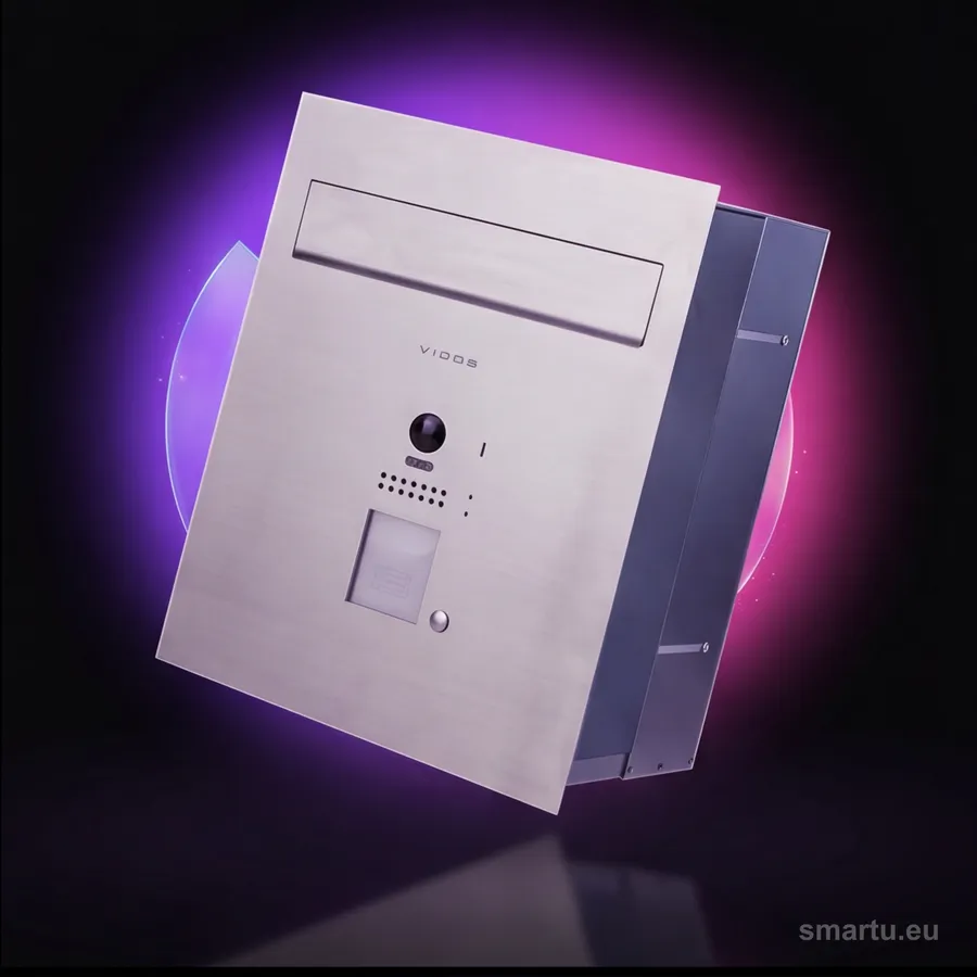 Vidos DUO S1201A-SKP skrzynka na listy z wideodomofonem RFID kamera 170 st montaż murek