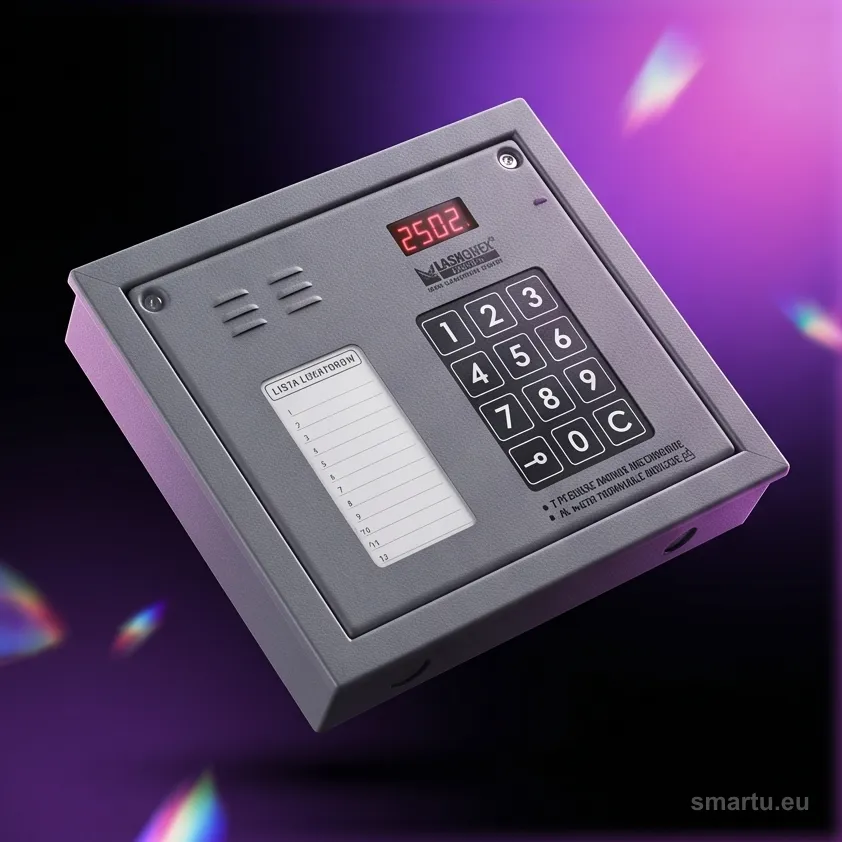 Laskomex CP-2502NP srebrny panel domofonowy audio z mini listą lokatorów klawiatura optyczna 255 abonentów Laskomex CP-2502NP srebrny panel domofonowy audio z mini listą lokatorów klawiatura optyczna 255 abonentów