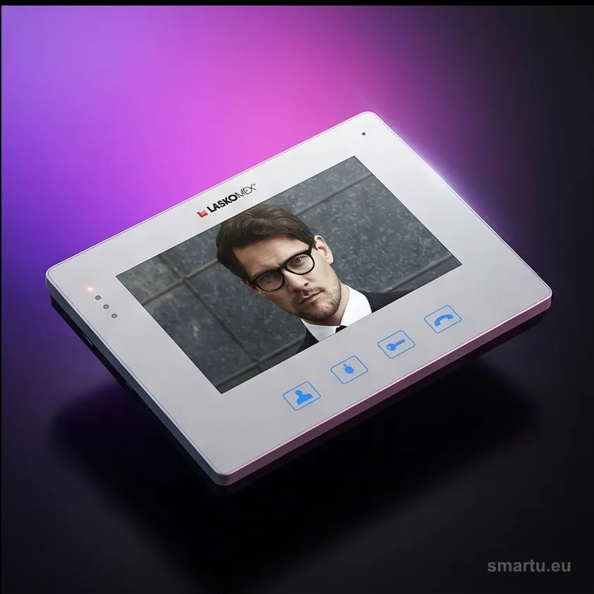 Laskomex MVC-8151 monitor 7 cal kolorowy wideodomofonowy srebrny dotykowy LCD cyfrowy Laskomex MVC-8151 monitor 7 cal kolorowy wideodomofonowy srebrny dotykowy LCD cyfrowy
