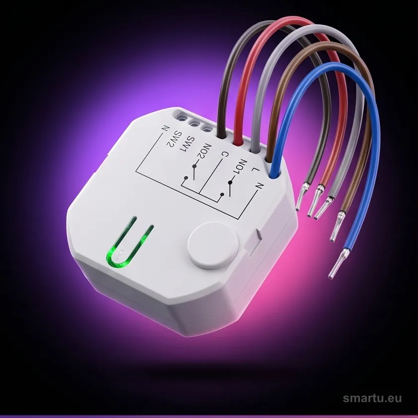 SATEL BE WAVE Bezprzewodowy dwukanałowy sterownik 230 V AC, dopuszkowy Smart CH Relay ASW-210 ABAX2 SATEL BE WAVE Bezprzewodowy dwukanałowy sterownik 230 V AC, dopuszkowy Smart CH Relay ASW-210 ABAX2