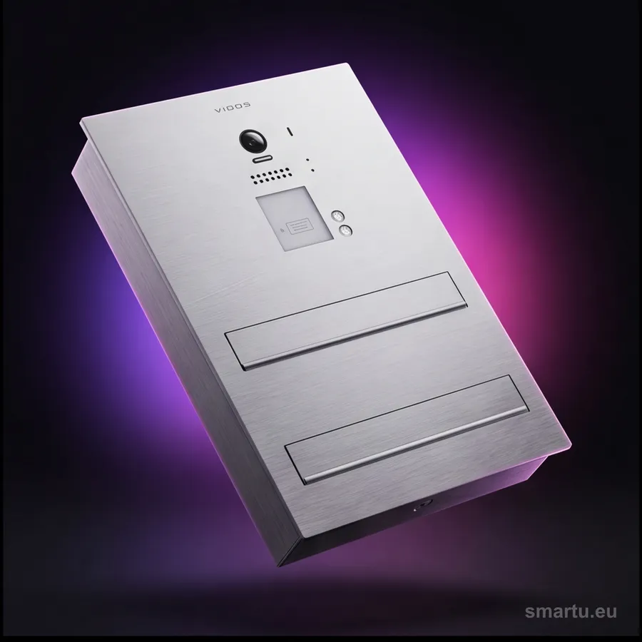 Vidos DUO S1202A-SKM skrzynka na listy z wideodomofonem 2-rodzinny RFID stal nierdzewna Vidos DUO S1202A-SKM skrzynka na listy z wideodomofonem 2-rodzinny RFID stal nierdzewna