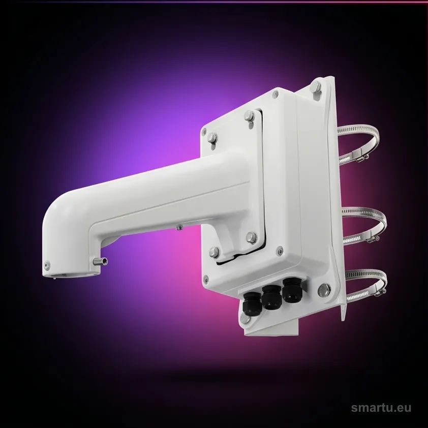 Hikvision DS-1602ZJ-BOX-POLE uchwyt kamera speed dome montaż słup 100-200 mm junction box Hikvision DS-1602ZJ-BOX-POLE uchwyt kamera speed dome montaż słup 100-200 mm junction box