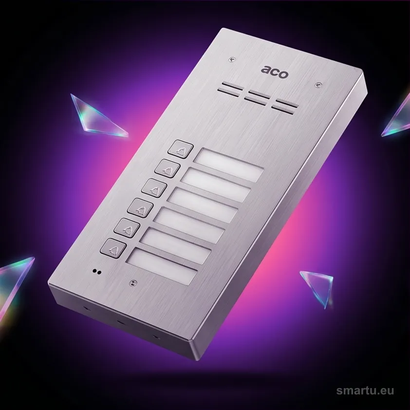 ACO COMO-PRO-A6 panel domofonowy podtynkowy 6-lokatorski ze czytnikiem breloków RFID ACO COMO-PRO-A6 panel domofonowy podtynkowy 6-lokatorski ze czytnikiem breloków RFID