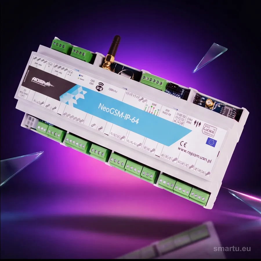 ROPAM NeoGSM-IP-64-D12M centrala alarmowa WiFi GSM 64 strefy powiadomienia SMS