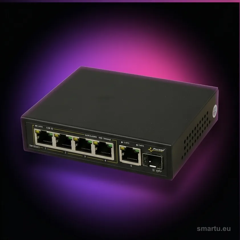 Switch 6-portowy PULSAR SFG64F1 do 4 kamer IP Switch 6-portowy PULSAR SFG64F1 do 4 kamer IP
