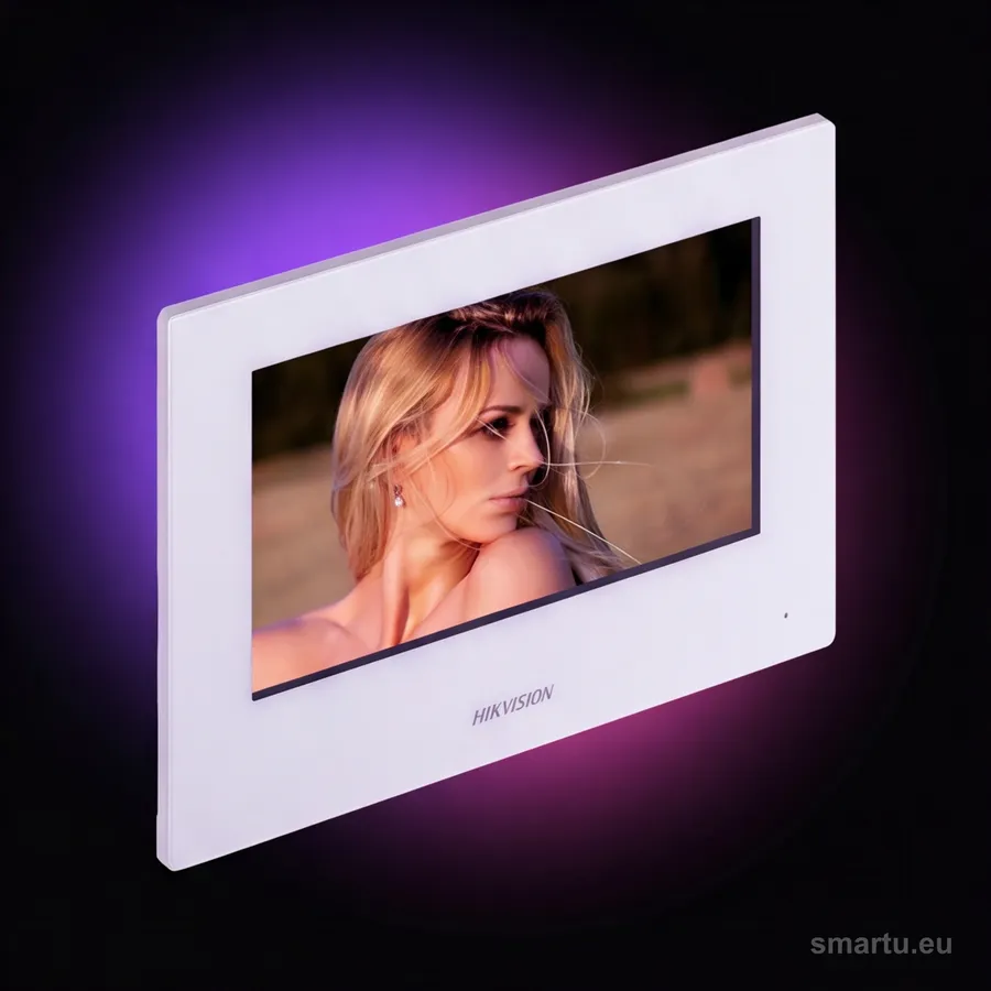 Hikvision DS-KH6320-WTE2-W monitor wideodomofonu 7 cali TFT LCD WiFi 2-żyłowy IP biały
