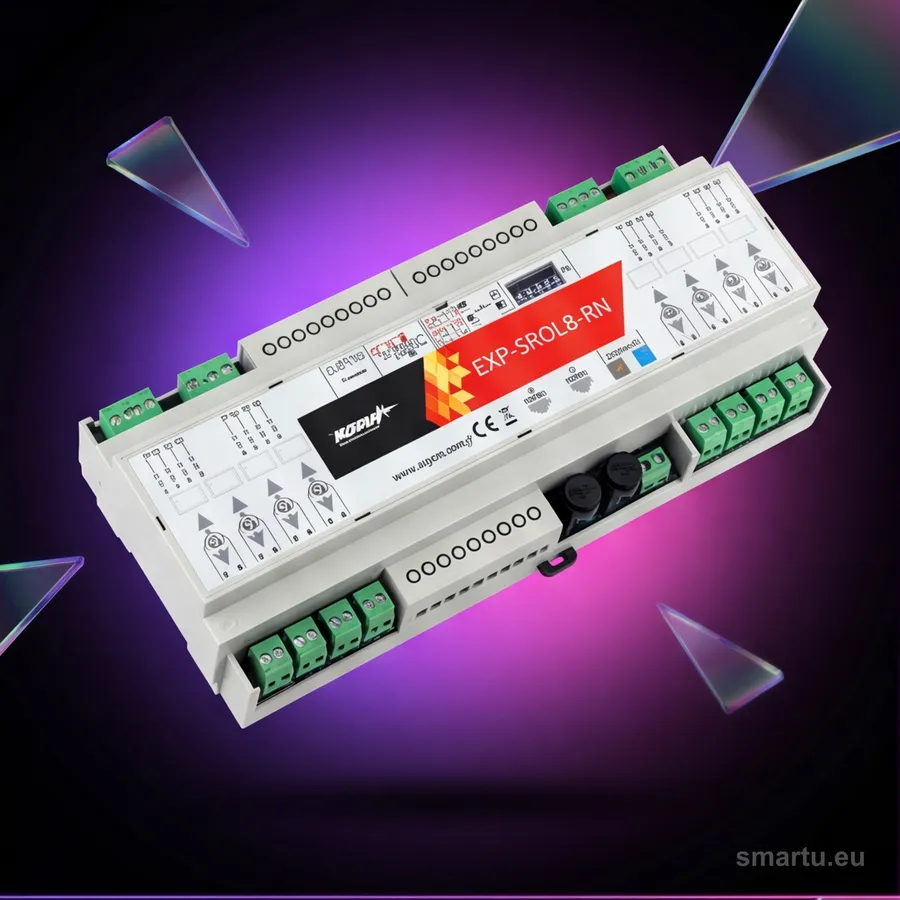 Ropam EXP-SROL8-RN sterownik rolet 8-kanalowy 230V DIN NeoGSM automatyka zaluzji — ujęcie 1