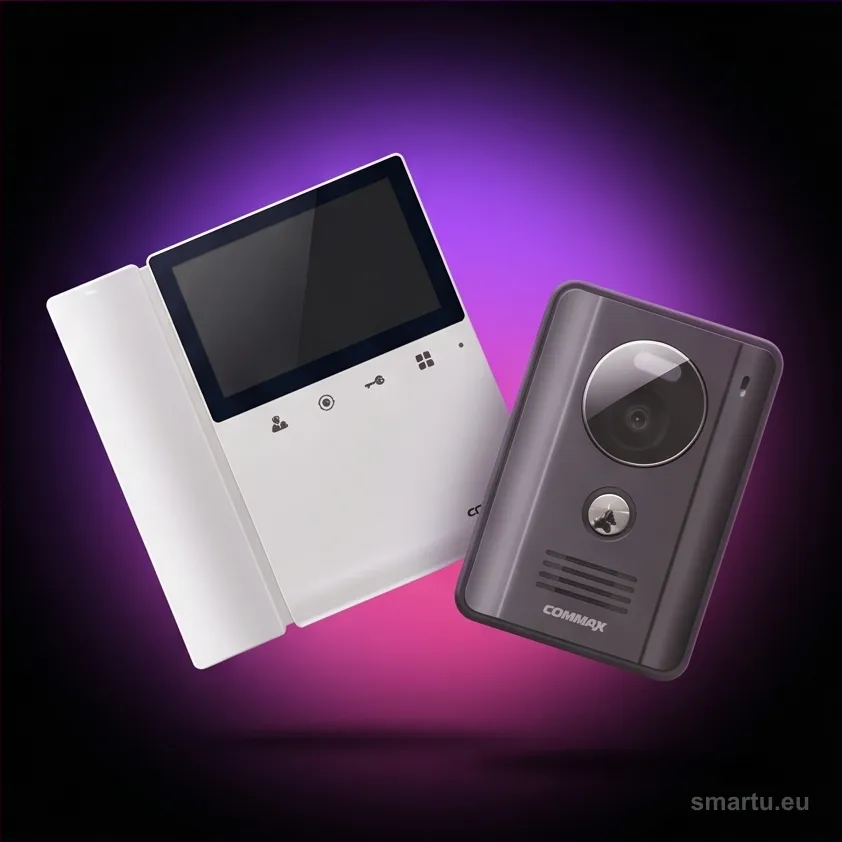 Commax CDV-43K2 DRC-4G wideodomofon zestaw 4.3 cala dark grey słuchawkowy kamera natynkowa CMOS