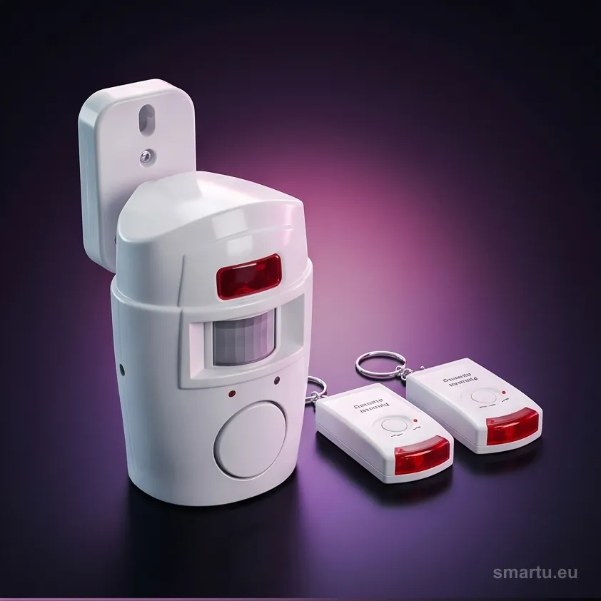 Mini alarm Virone bezprzewodowy z wbudowaną syreną, sterowany pilotem AS-1 Mini alarm Virone bezprzewodowy z wbudowaną syreną, sterowany pilotem AS-1