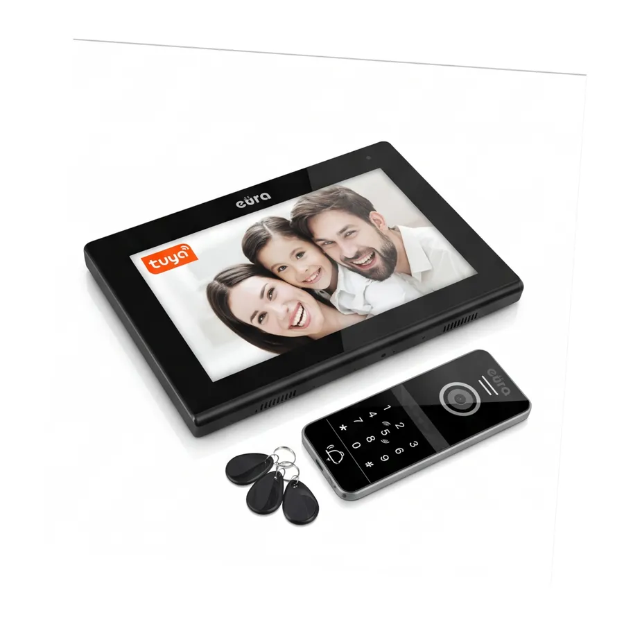 WIDEODOMOFON EURA VDP-97C5 czarny, lcd 7″, wi-fi, czytnik zbliżeniowy, Tuya WIDEODOMOFON EURA VDP-97C5 czarny, lcd 7″, wi-fi, czytnik zbliżeniowy, Tuya